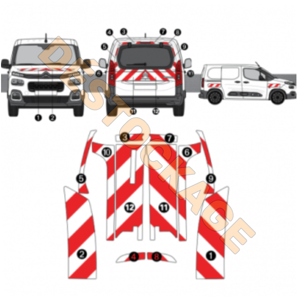 Citroën Berlingo Van III 2018+ Heckklappe Klasse A