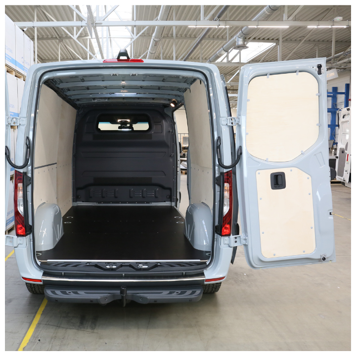Habillage bois parois et portes intérieures pour Renault Trafic 2014+ Double Cabine