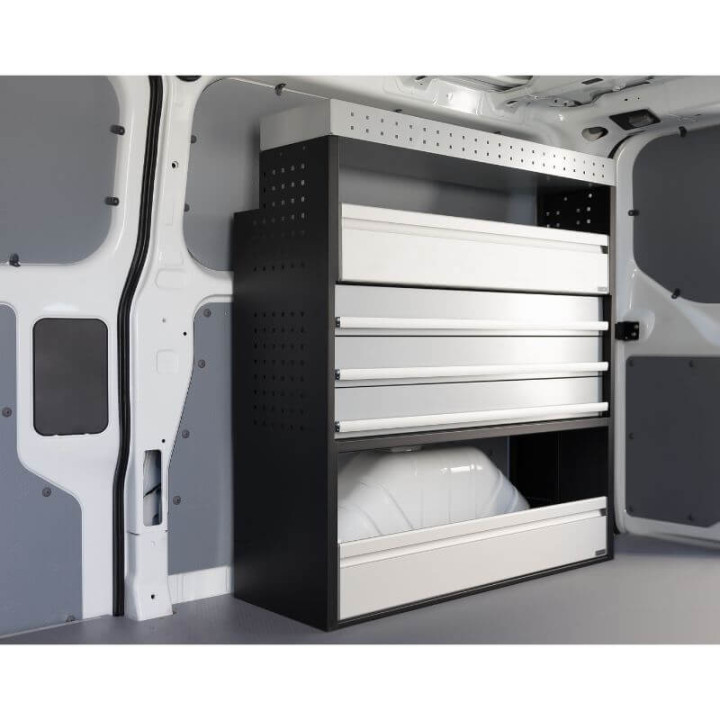 Aménagement PROVAN (gauche ou droite) avec tiroirs pour Fiat Scudo 2022+ (photo générique)