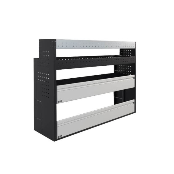 Aménagement PROVAN L1390mm (gauche) pour Renault Kangoo Van 2021+ - vue de côté Aménagement PROVAN L1390mm (gauche) pour Renault Kangoo Van 2021+ - vue de côté