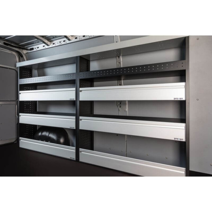 Aménagement PROVAN double (gauche) pour Mercedes Sprinter 2006-2018 (photo générique)  vue de côté