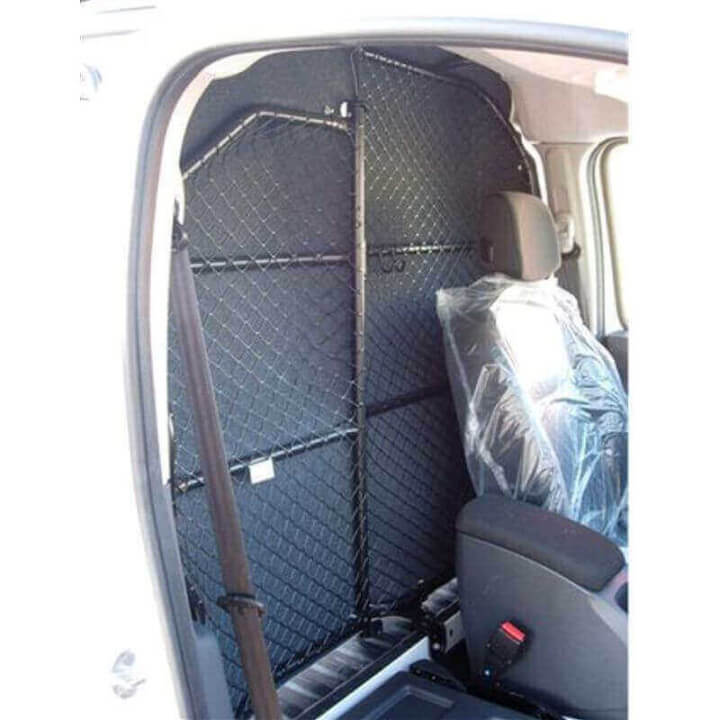 Trennwand Mercedes Citan - 2 schwenkbare Schalen - Ansicht von der Kabine