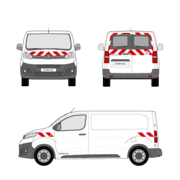 Markierungskit - Citroen Jumpy mit Flügeltüren Markierungskit - Citroen Jumpy mit Flügeltüren