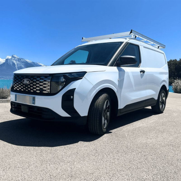 Aluminium-Dachgepäckträger für Ford Courier 2024+. Flacher Gepäckträger ideal für Parkhäuser