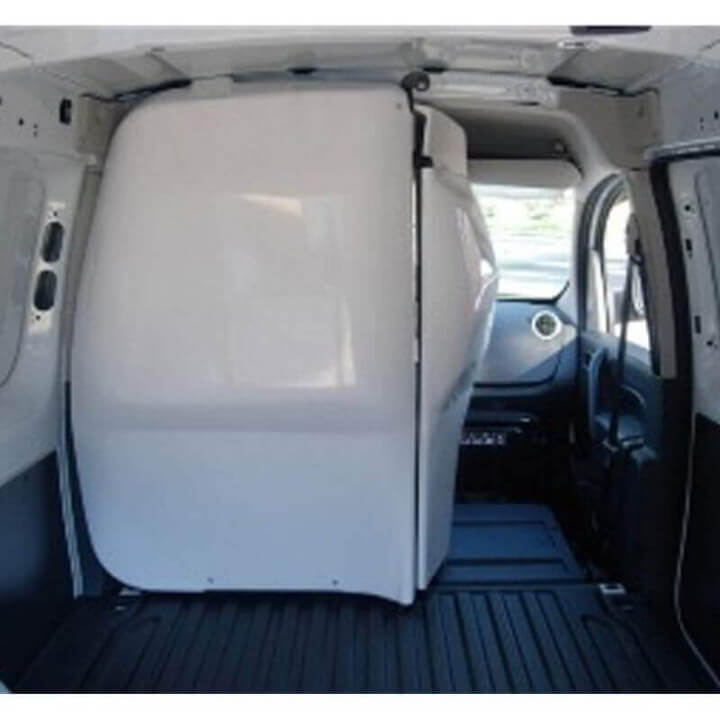 Trennwand Renault Kangoo - 2 schwenkbare Schalen in offener Position