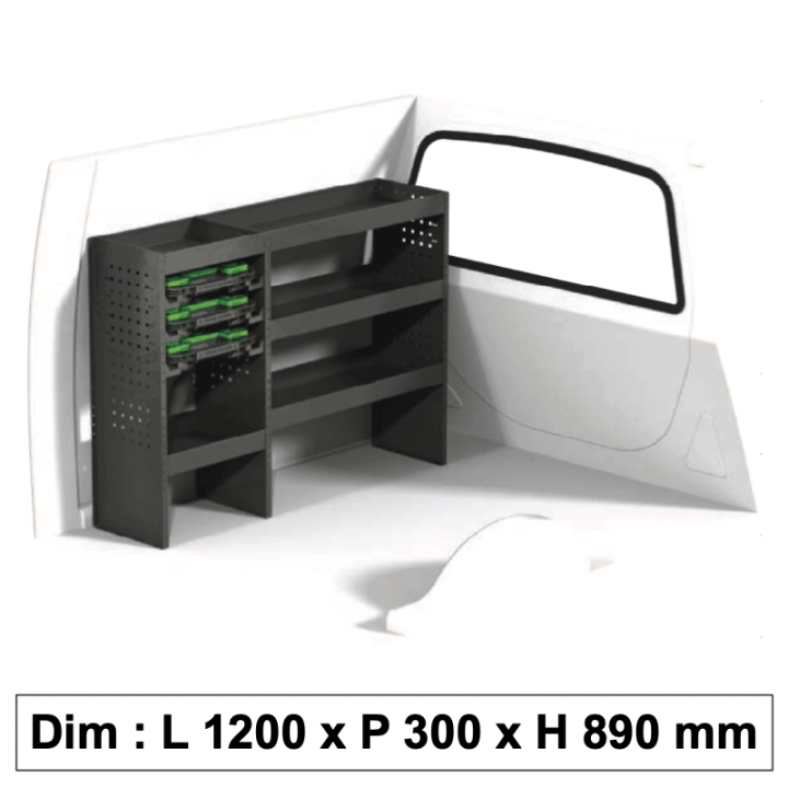 Aménagement métallique ECO5 pour véhicule utilitaire