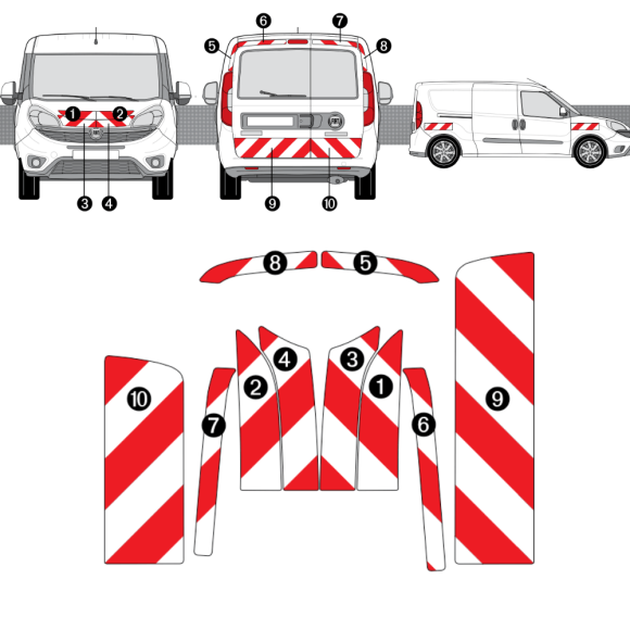Kit de balisage Fiat Doblo Kit de balisage Fiat Doblo