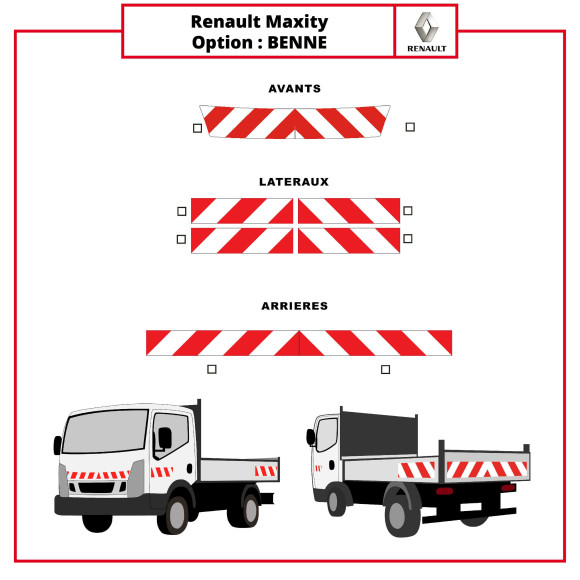 Markierungsset für Renault Maxity Kipper Markierungsset für Renault Maxity Kipper