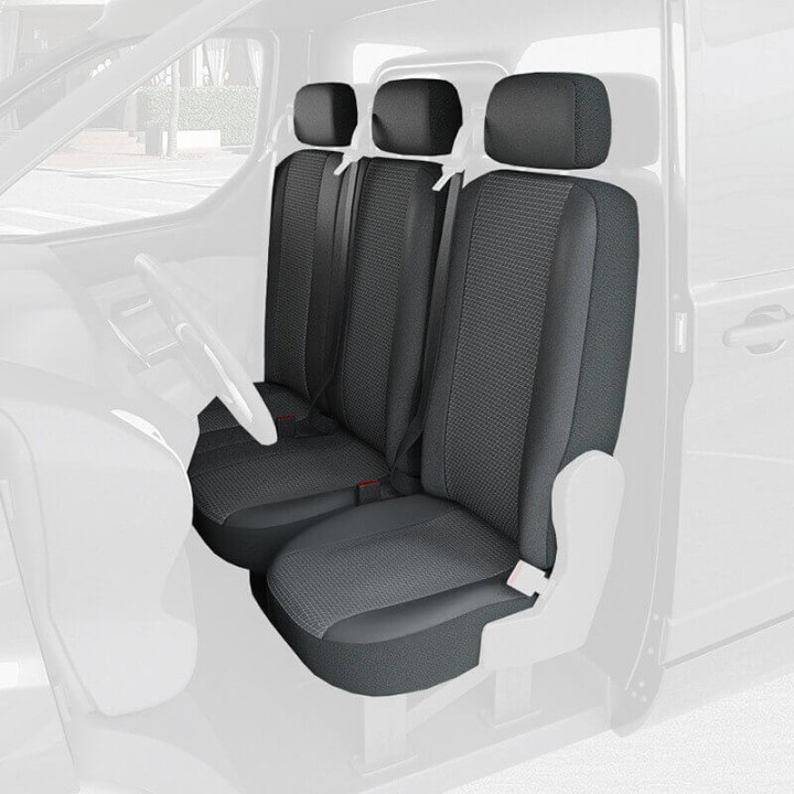 Housses de siège en simili cuir -  Peugeot Partner II (2008 - 2018)