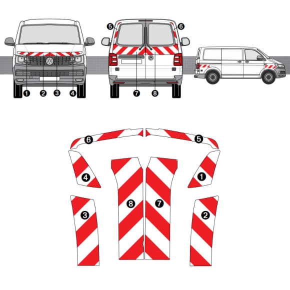 Kit de balisage Volkswagen Transporter Kit de balisage Volkswagen Transporter