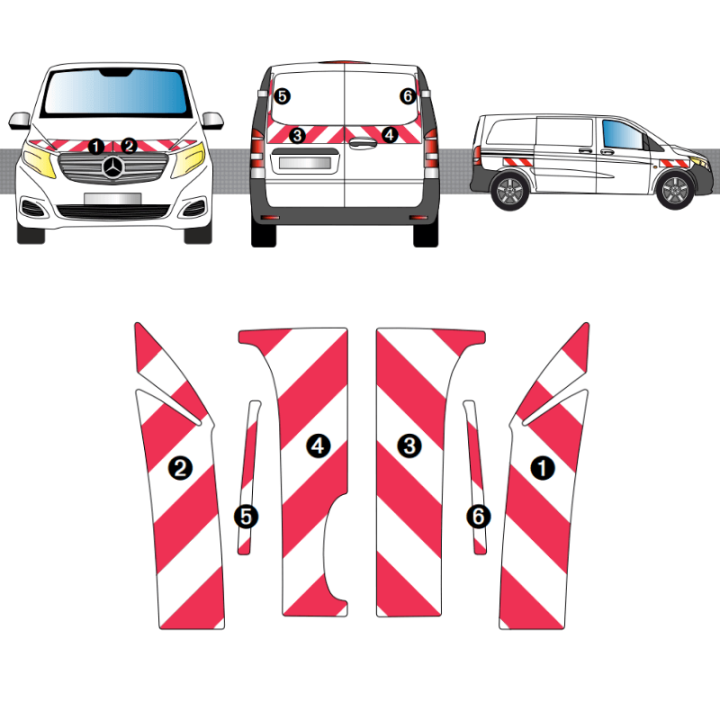 Kit de balisage Mercedes Vito