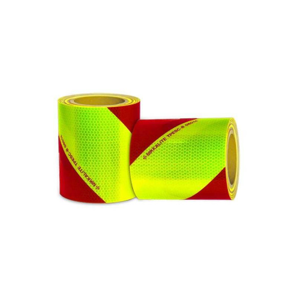 2 rouleaux (G+D) bandes réfléchissantes Jaune + Rouge NIKKALITE 2 rouleaux (G+D) bandes réfléchissantes Jaune + Rouge NIKKALITE