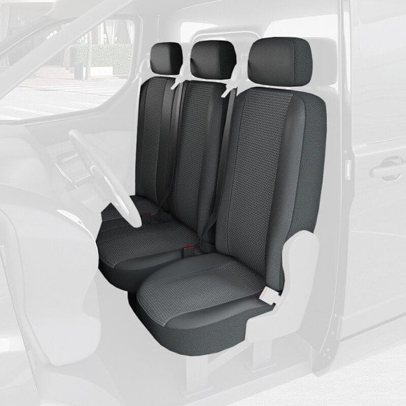 Housses de siège en simili cuir - Fiat Talento 2016+ Housses de siège en simili cuir - Fiat Talento 2016+