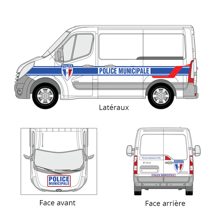 Markierungs-Kit Stadtpolizei Nutzfahrzeug