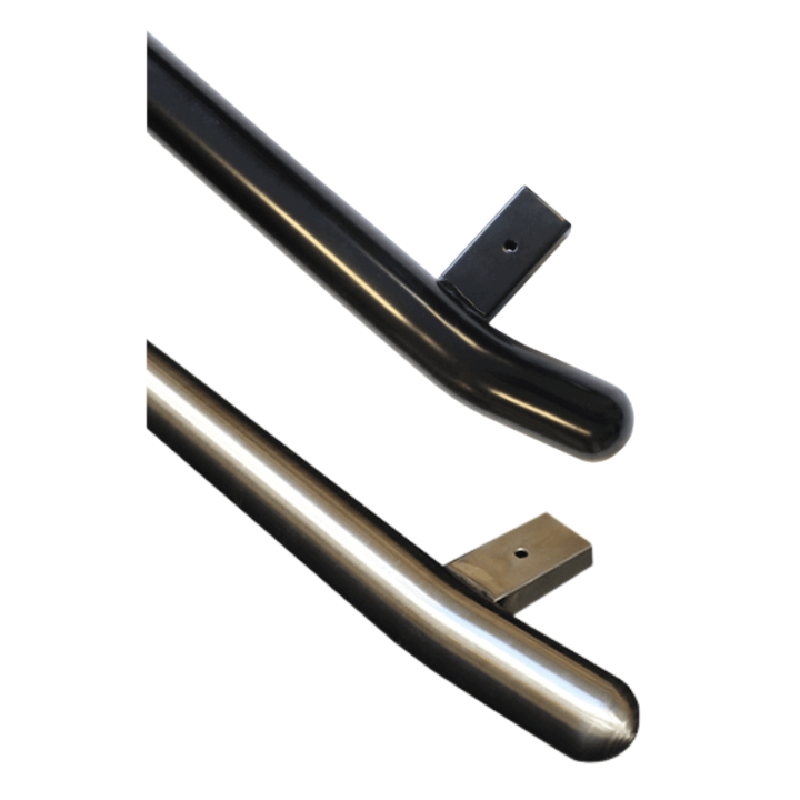 Barres latérales de protection pour Citroen Jumpy en inox brossé.