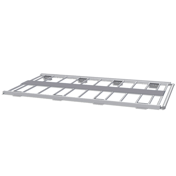 Galerie aluminium pour Ford Custom. Galerie plate idéale pour parkings Galerie aluminium pour Ford Custom. Galerie plate idéale pour parkings