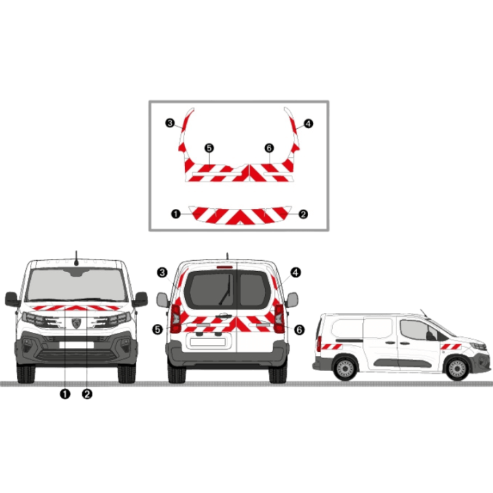 Kit de balisage Peugeot Partner